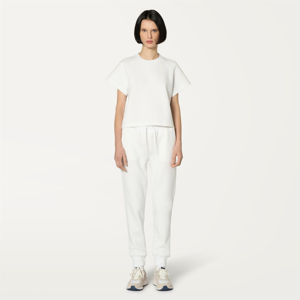 Pants_WOMAN_GINEVRA LIGHT SPACER_Sport Trousers_White - Commercial 4
