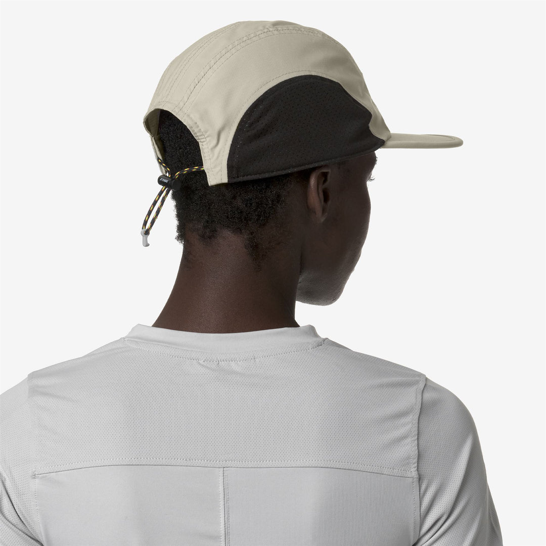 Cappellino da Baseball Unisex Pieghevole Beige e Nero main