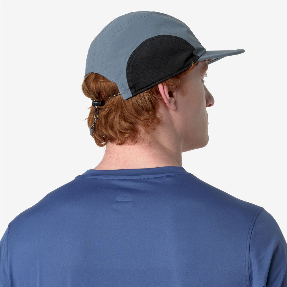 Grey Blue Unisex Packable Outdoor Baseball Cap 02