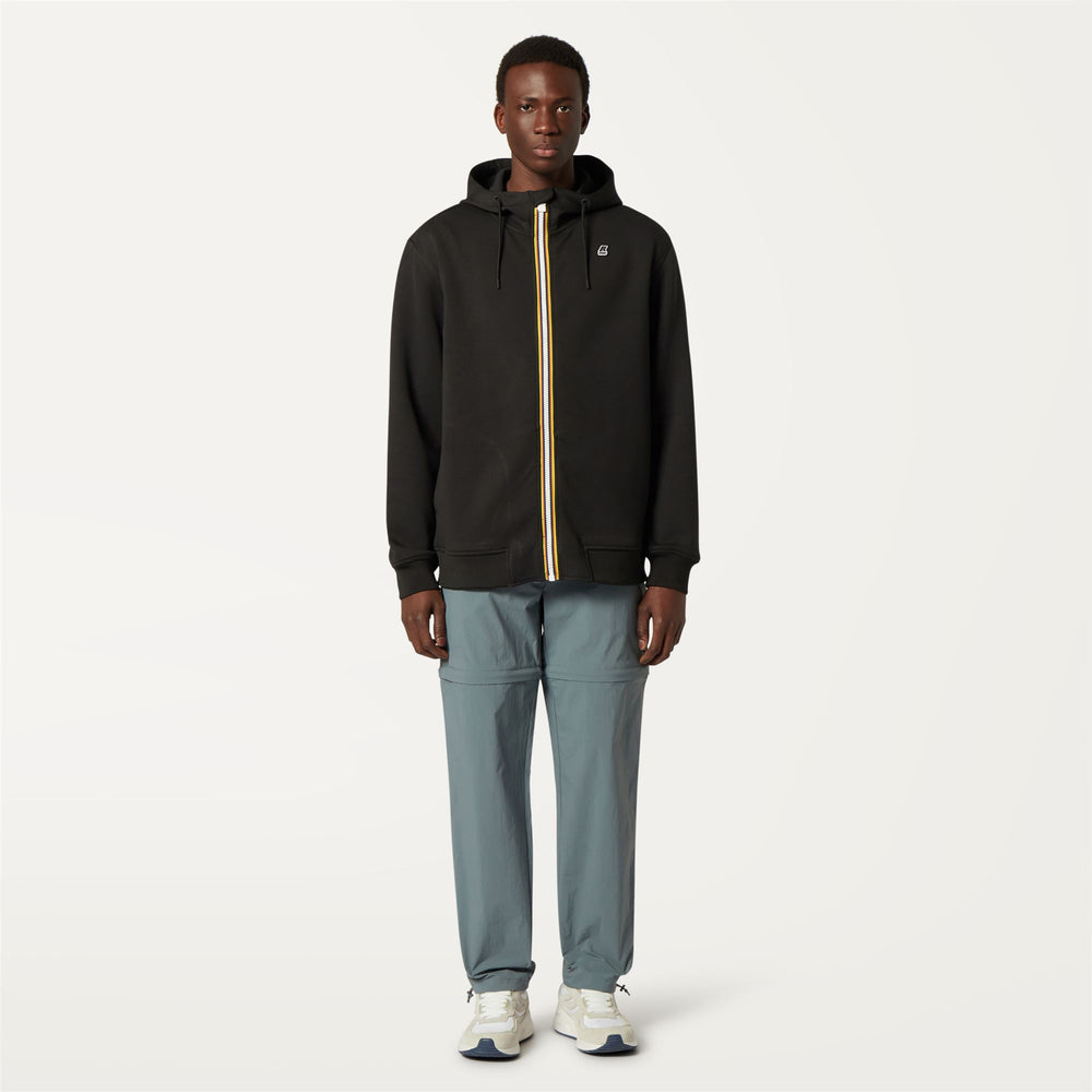 Grey Blue Men's Convertible Cargo Pants for Outdoor Activities 02