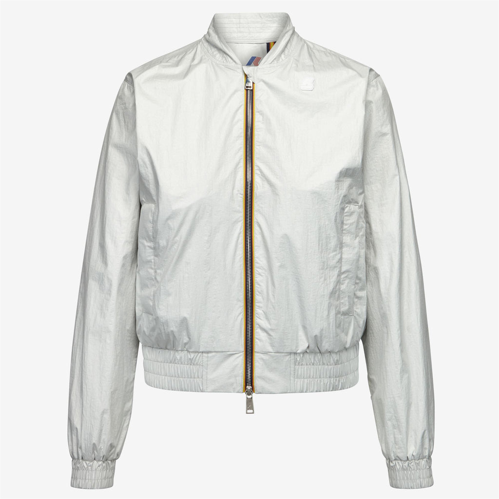 Jackets_WOMAN_AMAURETTE IRIDESCENT METAL NY_Short_White - Commercial 1