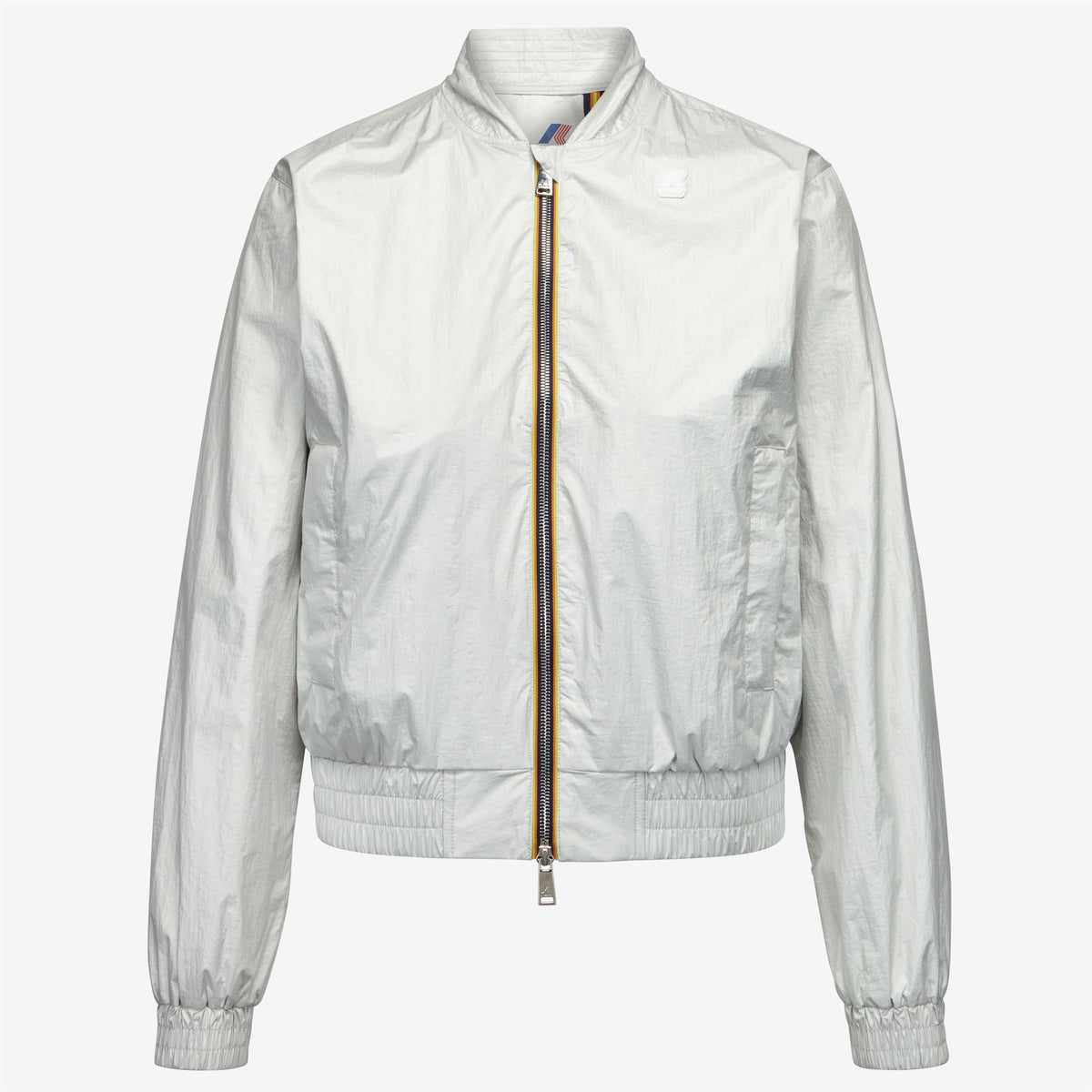 Jackets_WOMAN_AMAURETTE IRIDESCENT METAL NY_Short_White - Commercial 1