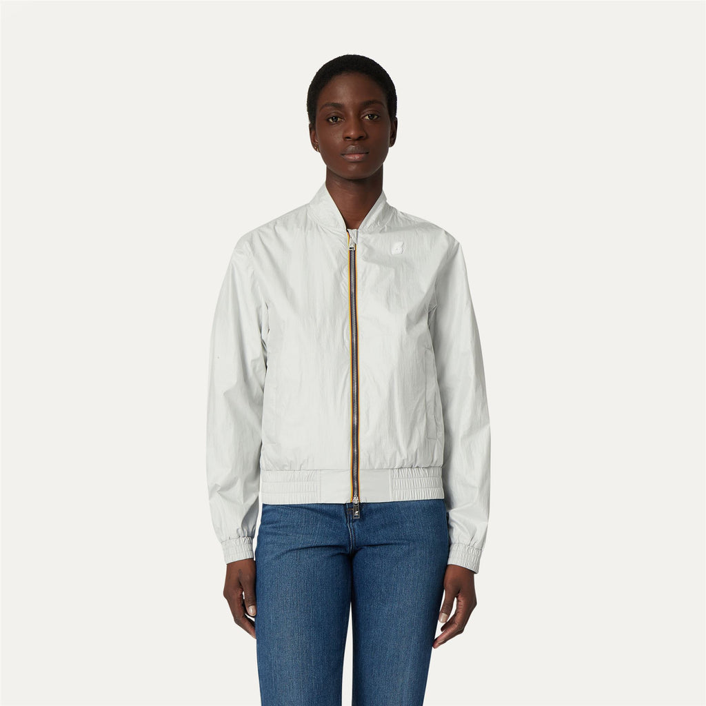 Jackets_WOMAN_AMAURETTE IRIDESCENT METAL NY_Short_White - Commercial 4