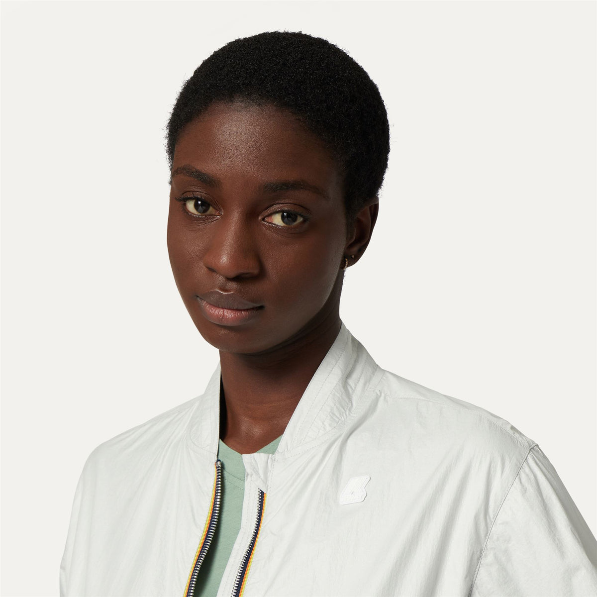 Jackets_WOMAN_AMAURETTE IRIDESCENT METAL NY_Short_White - Commercial 7