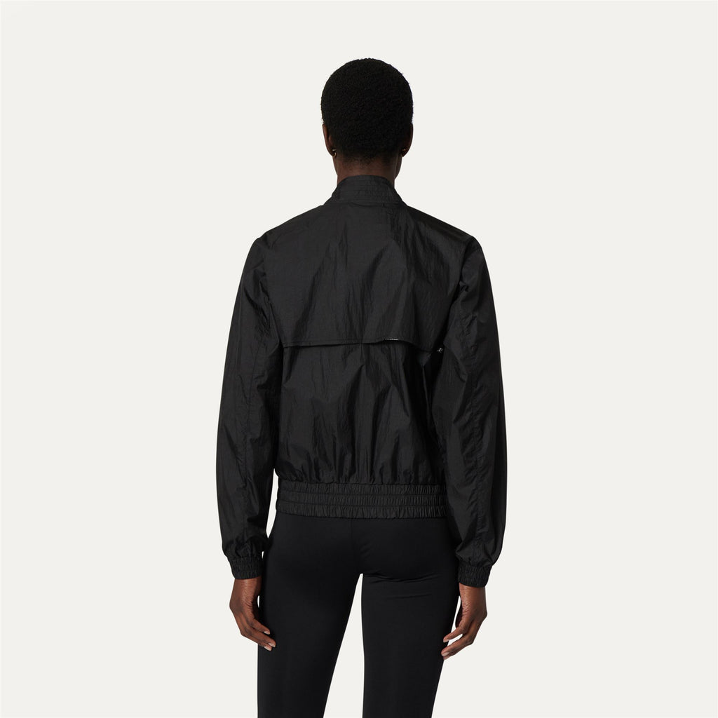 Jackets_WOMAN_AMAURETTE IRIDESCENT METAL NY_Short_Black Pure - Commercial 6