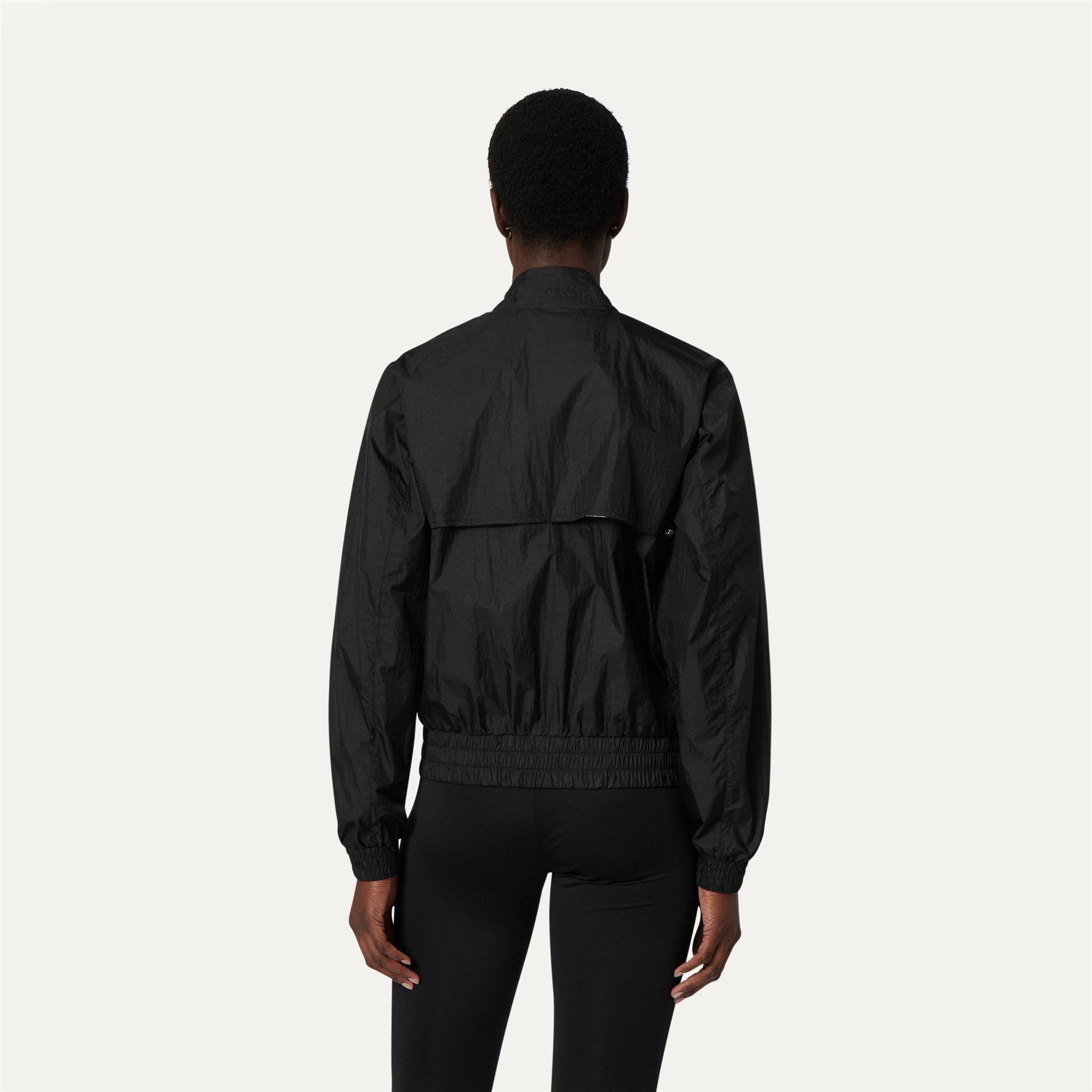 Jackets_WOMAN_AMAURETTE IRIDESCENT METAL NY_Short_Black Pure - Commercial 6