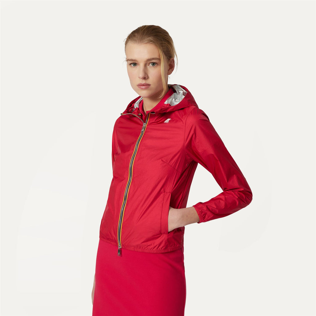 Jackets_WOMAN_LIL IRIDESCENT METAL NY_Short_Red Berry - Commercial 7