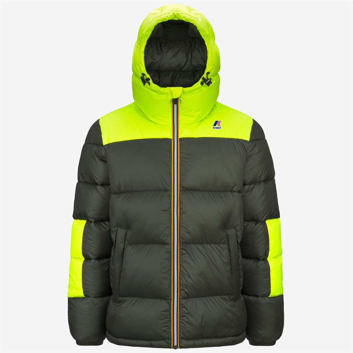Jackets_Unisex_LE VRAI 3.0 CLAUDE HEAVY WARM_Mid_Green Blackish-Yellow Fluo - Commercial 1