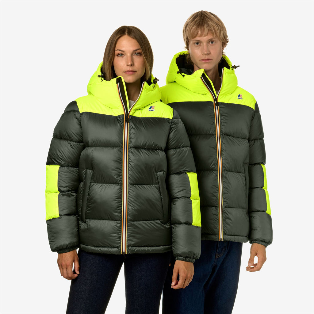 Jackets_Unisex_LE VRAI 3.0 CLAUDE HEAVY WARM_Mid_Green Blackish-Yellow Fluo - Commercial 7