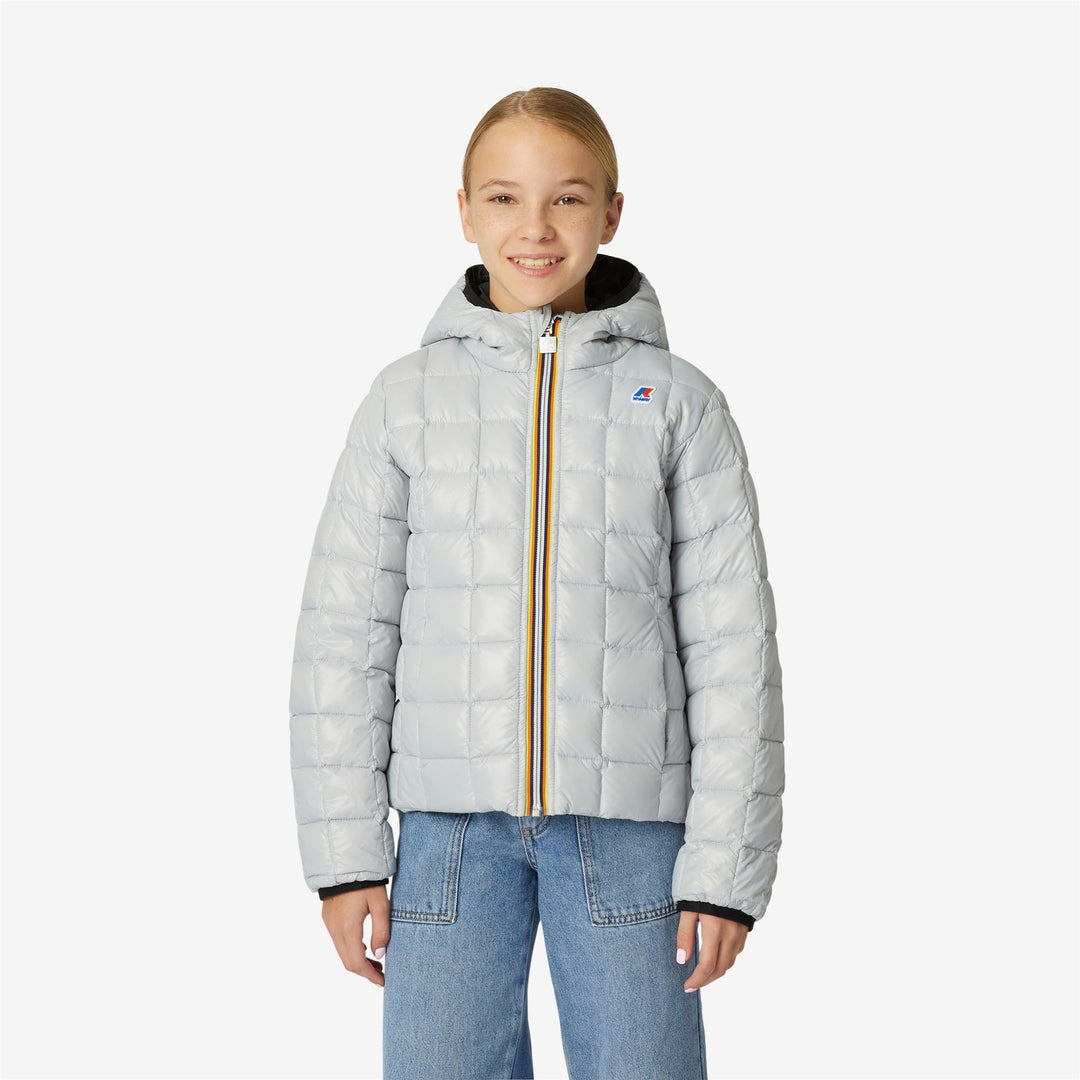 Giubbotto Invernale Reversibile Grigio Nero Bambina per Estreme Temperature main