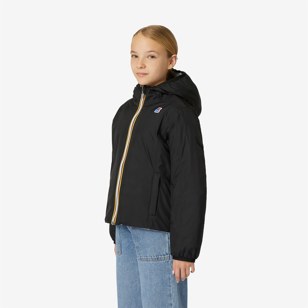 Giubbotto Invernale Reversibile Grigio Nero Bambina per Estreme Temperature main
