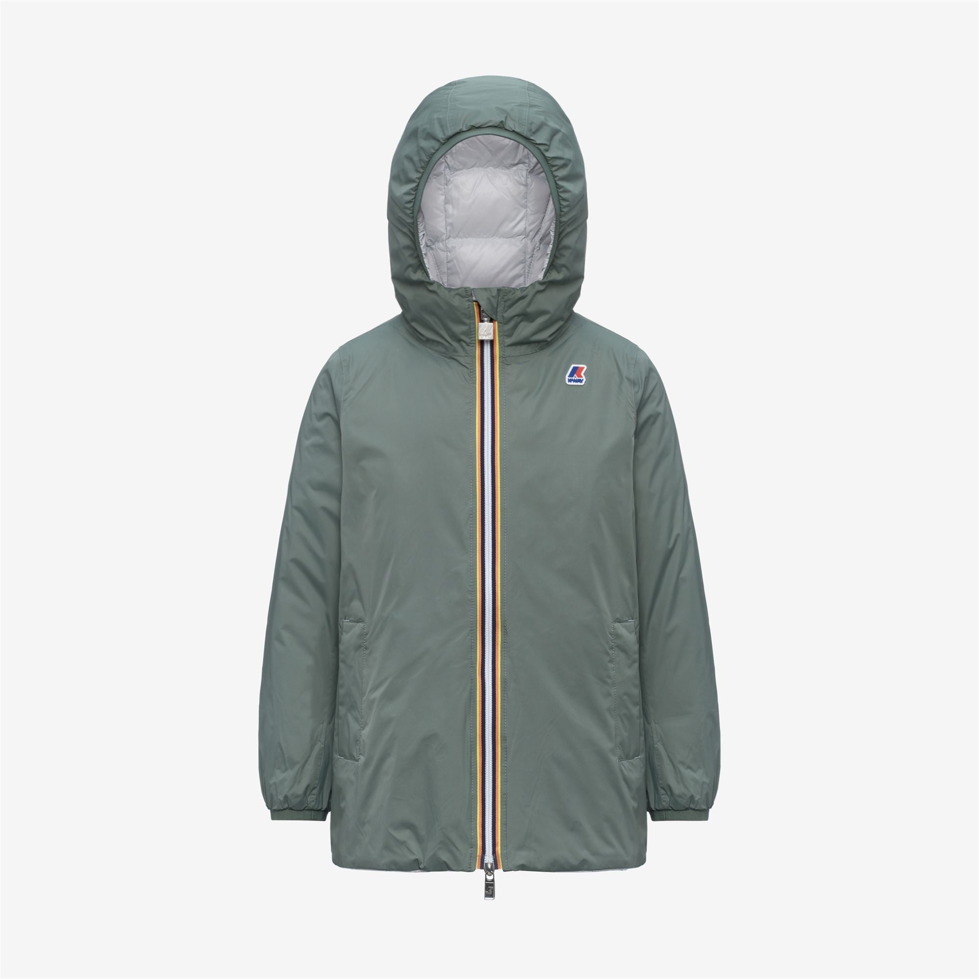 Jackets_GIRL_P. SOPHIE THERMO PLUS.2 DOUBLE_Mid_Green Laurel-Grey Lt - Commercial 1