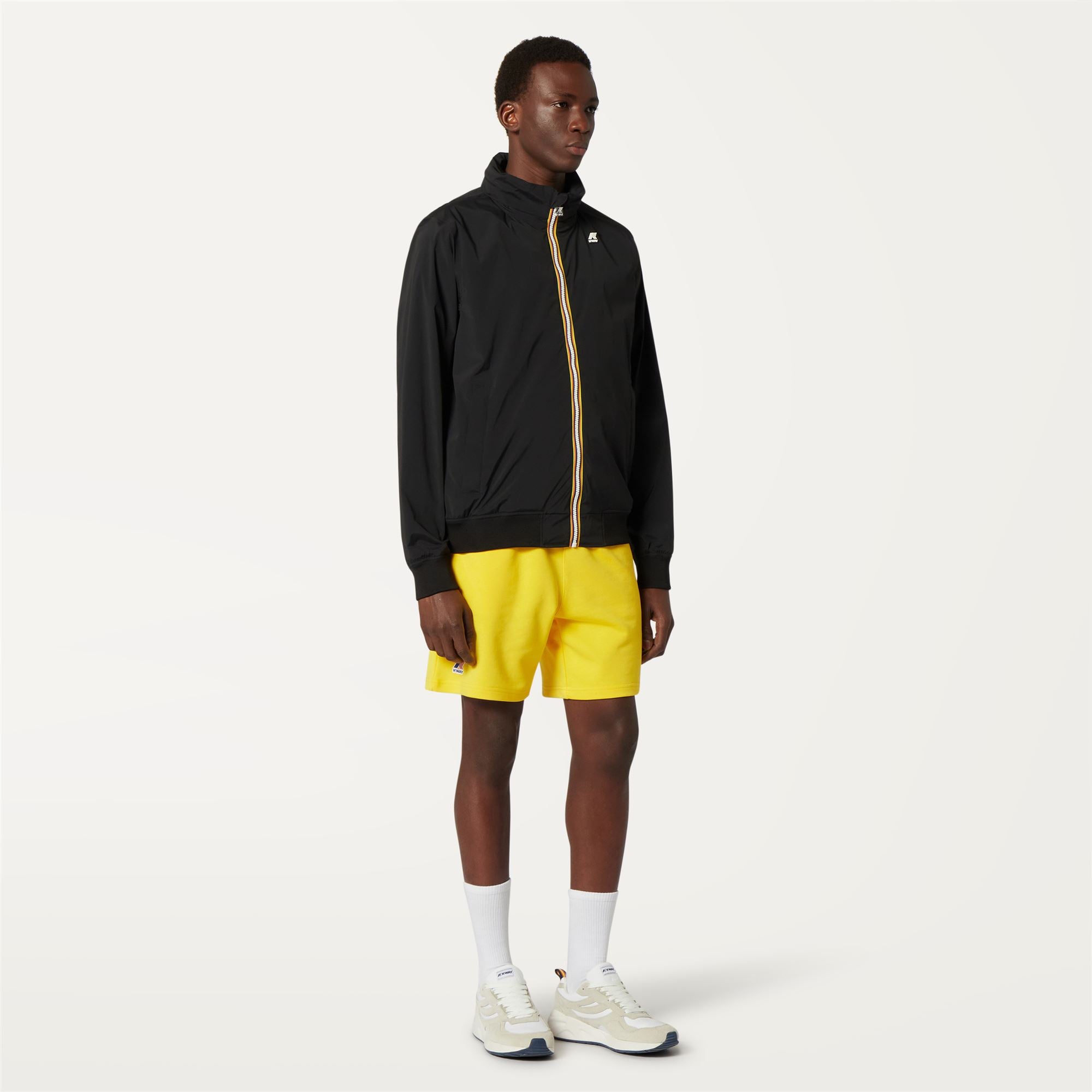 Shorts_Unisex_LE VRAI DORIAN POLY COTTON_Sport Shorts_Yellow Dk - Commercial 4
