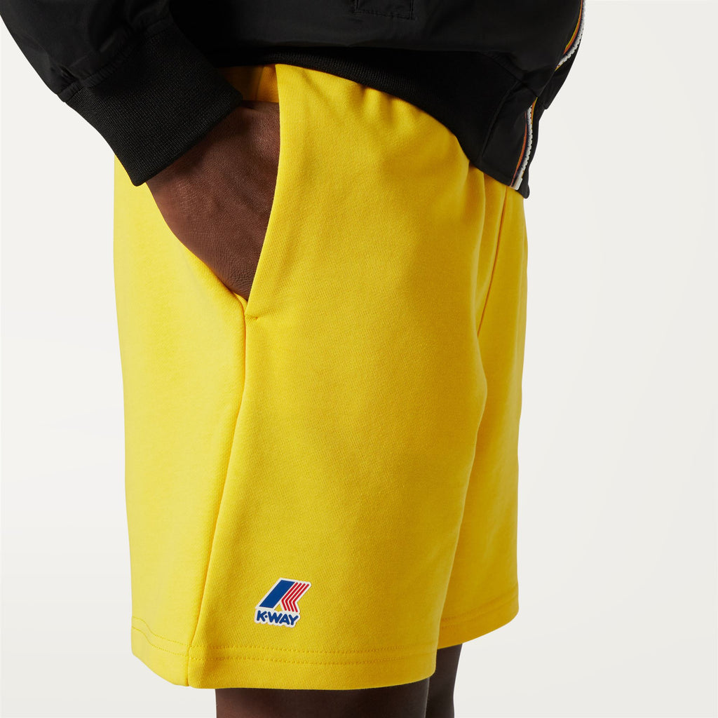 Shorts_Unisex_LE VRAI DORIAN POLY COTTON_Sport Shorts_Yellow Dk - Commercial 7