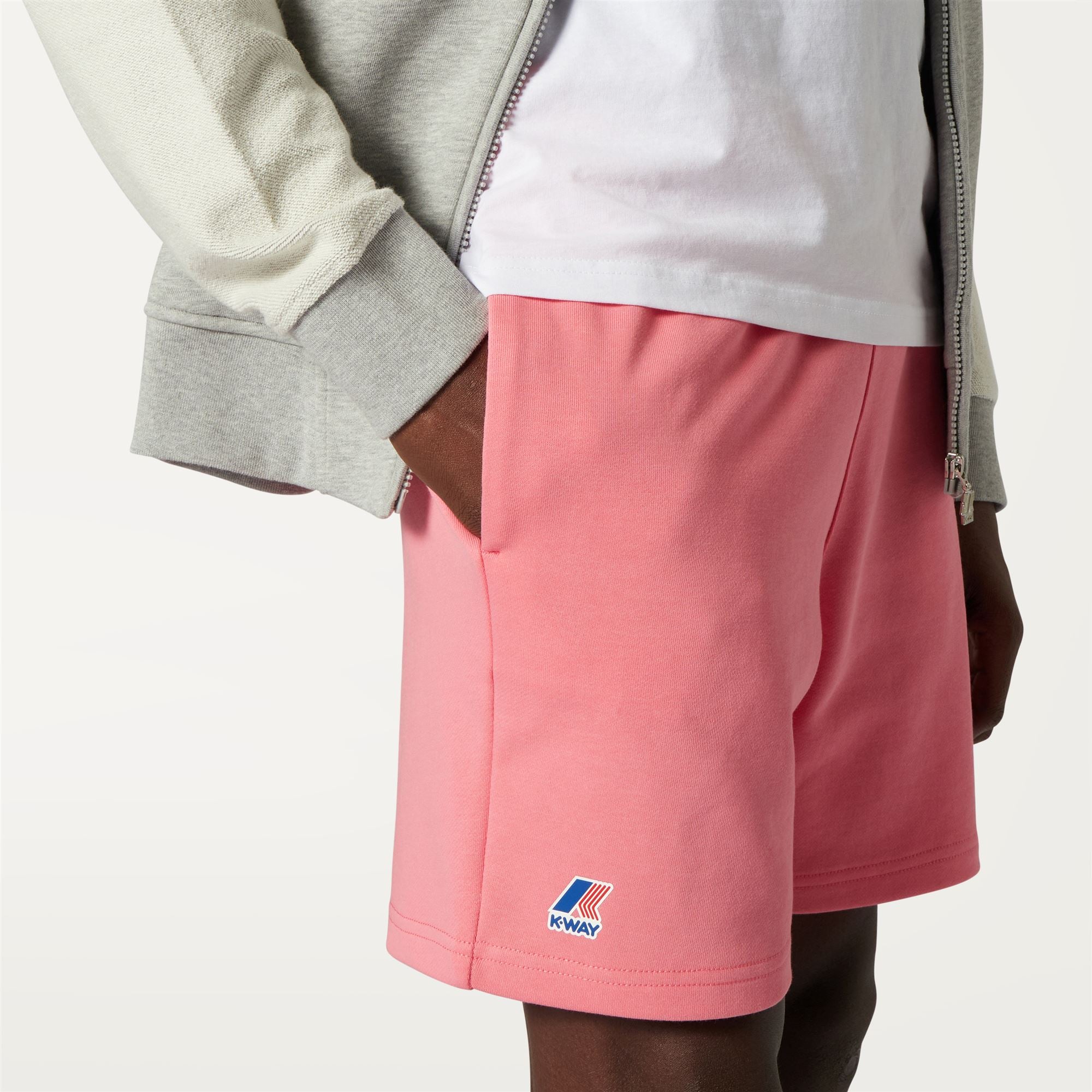 Shorts_Unisex_LE VRAI DORIAN POLY COTTON_Sport Shorts_Pink Md - Commercial 7