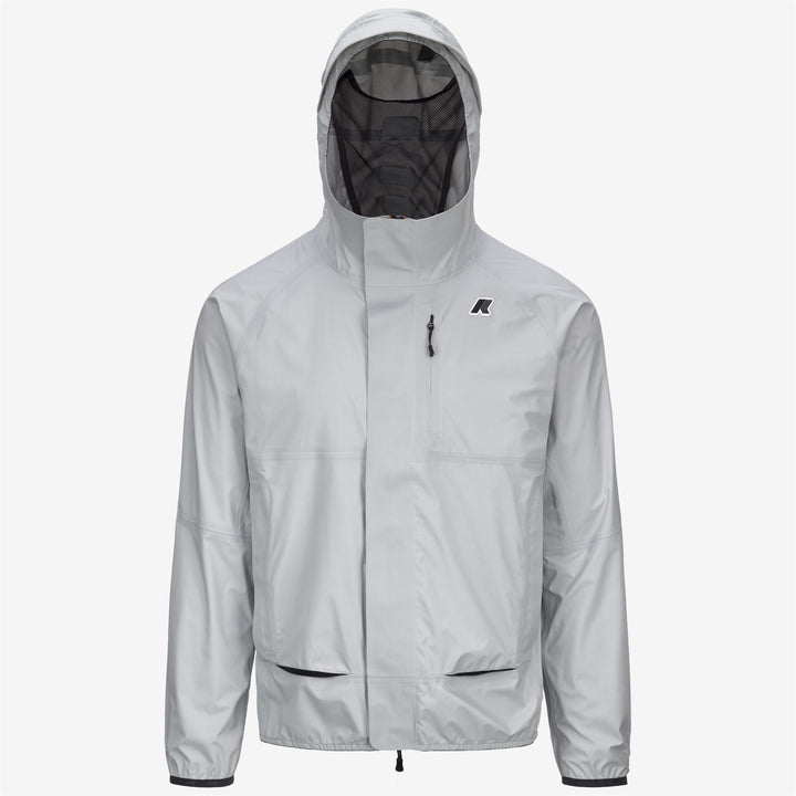 Chaqueta gris unisex para exteriores con tejido impermeable y transpirable 1