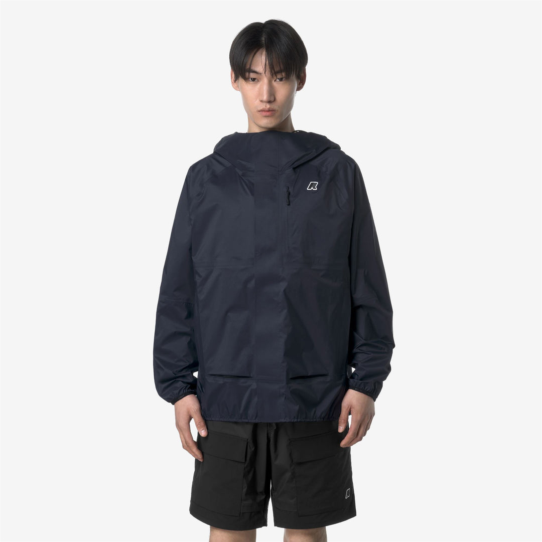 Chaqueta azul unisex para exteriores con tejido impermeable y transpirable main