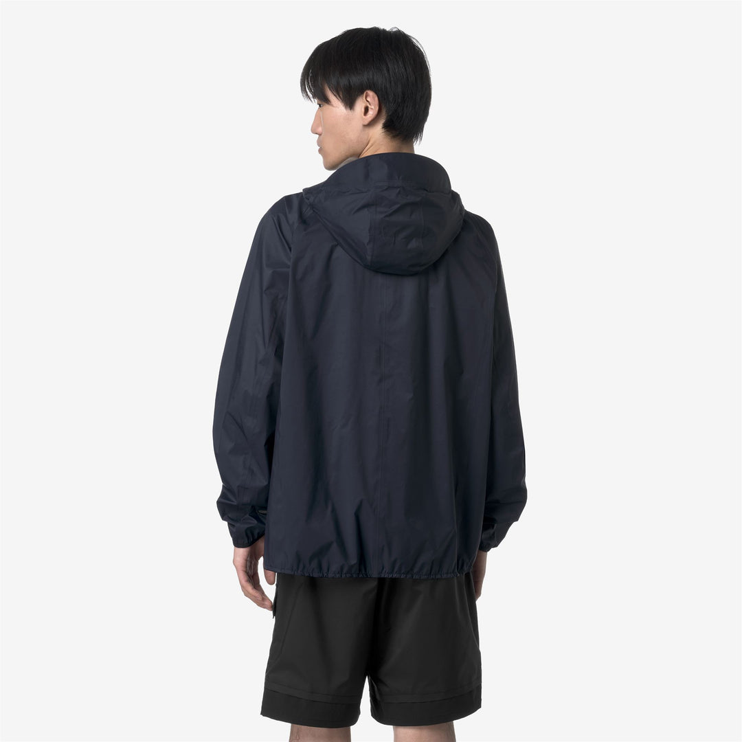 Chaqueta azul unisex para exteriores con tejido impermeable y transpirable main