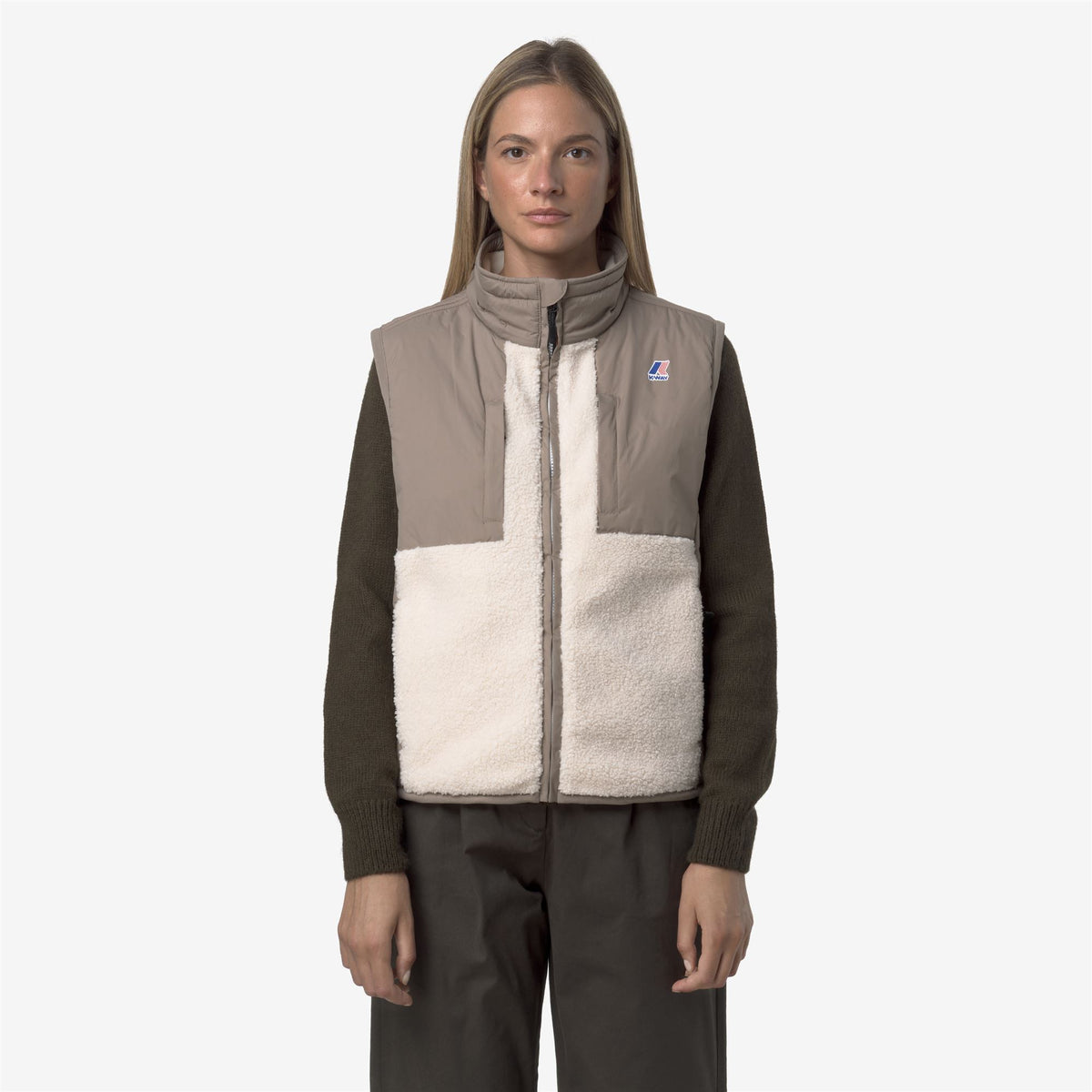 Fleece_UNISEX_VITAL 4.0 ORSETTO_Vest_Beige Taupe-Ecru - Commercial 2