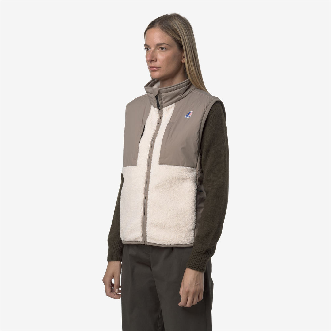 Chaleco polar unisex beige cálido con aislamiento PrimaLoft main