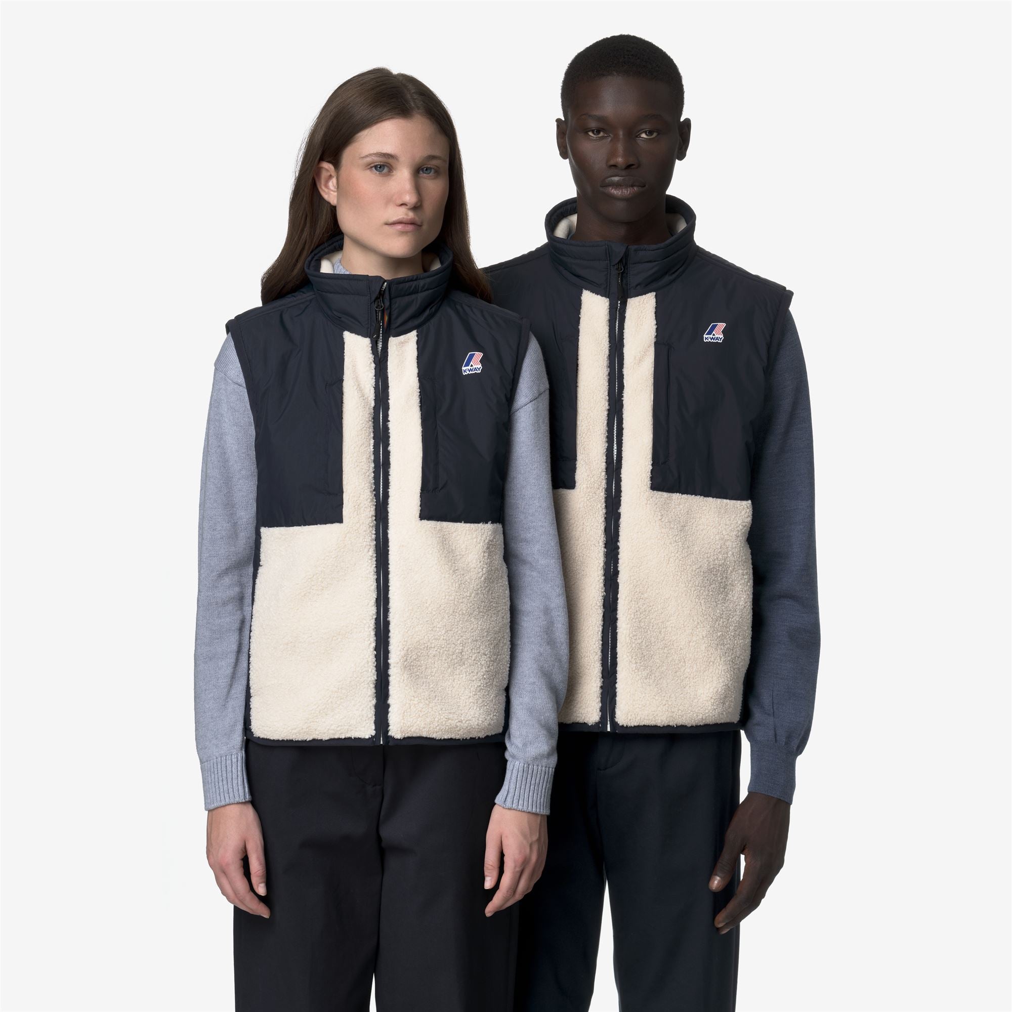 Fleece_UNISEX_VITAL 4.0 ORSETTO_Vest_Blue Depth-Ecru - Commercial 7