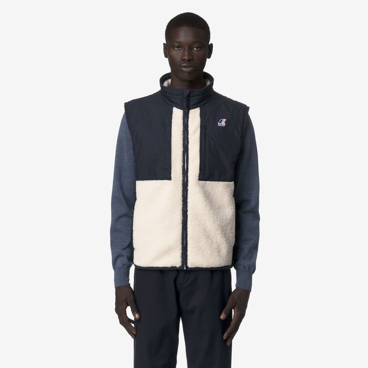 Chaleco polar unisex azul con acolchado PrimaLoft 3