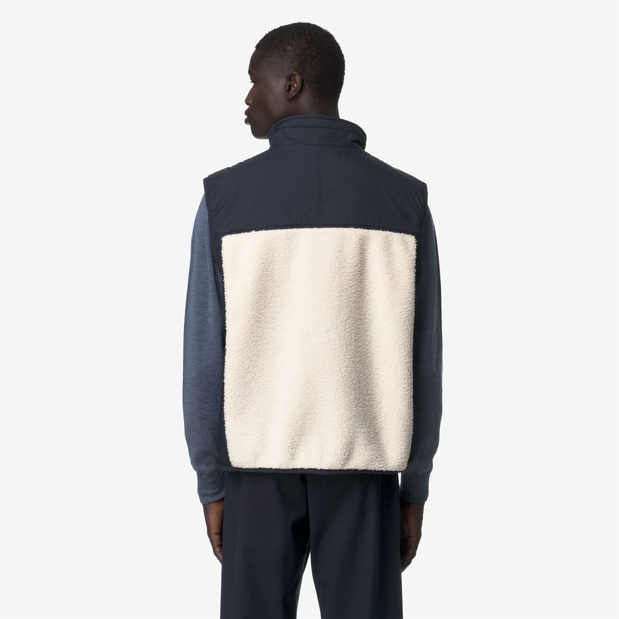 Fleece_UNISEX_VITAL 4.0 ORSETTO_Vest_Blue Depth-Ecru - Commercial 6