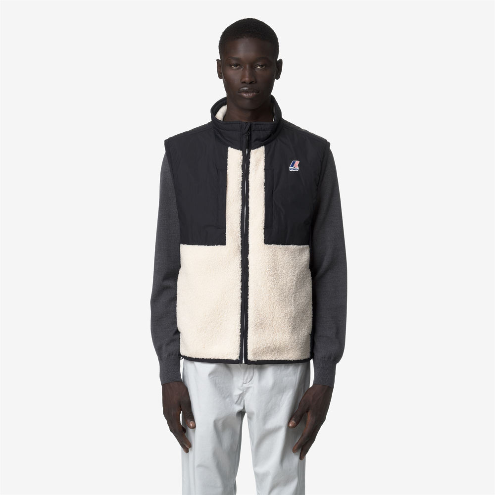 Gilet in pile unisex nero di transizione con isolamento PrimaLoft 02