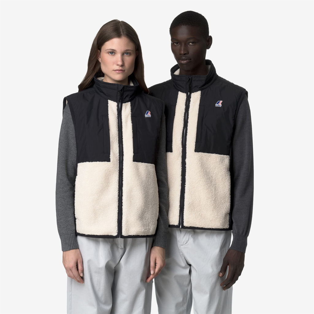 Fleece_UNISEX_VITAL 4.0 ORSETTO_Vest_Black Pure-Ecru - Commercial 7