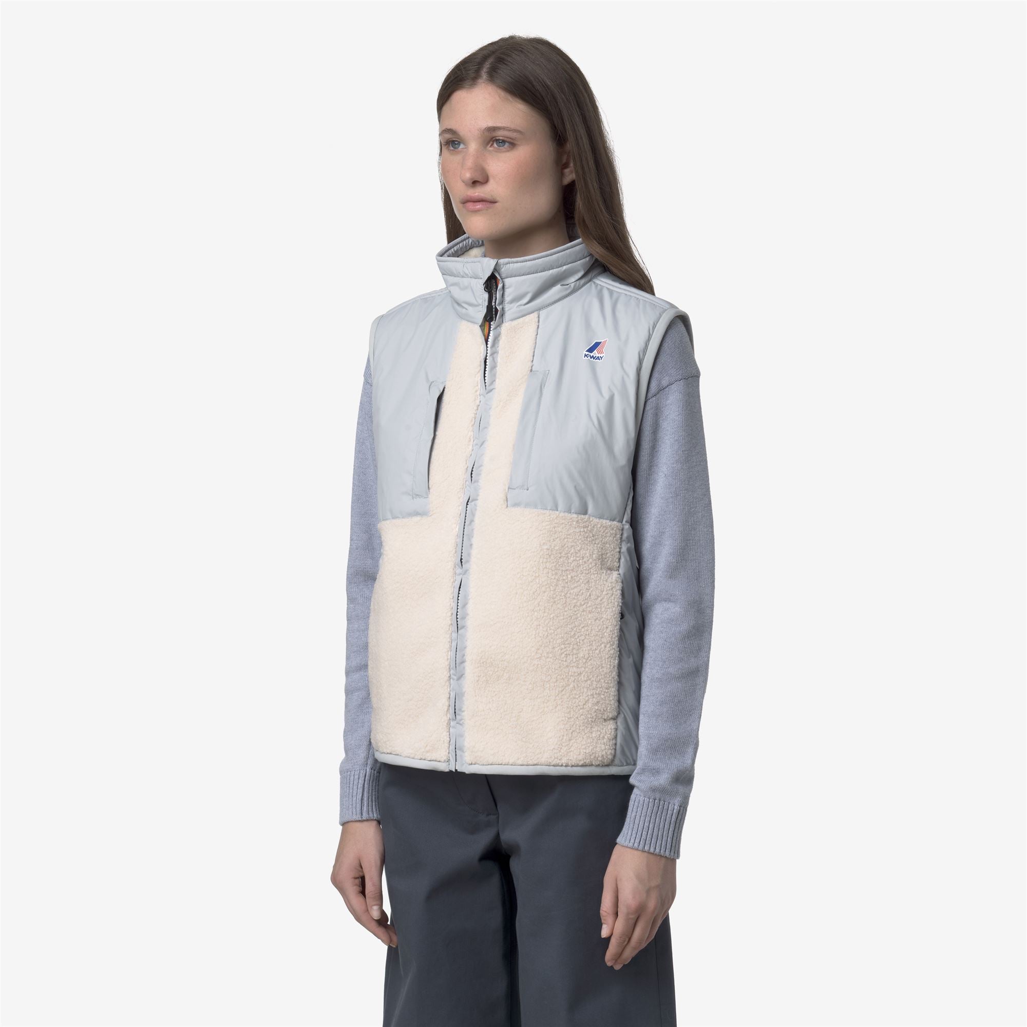 Fleece_UNISEX_VITAL 4.0 ORSETTO_Vest_Grey-Ecru - Grey - Commercial 5