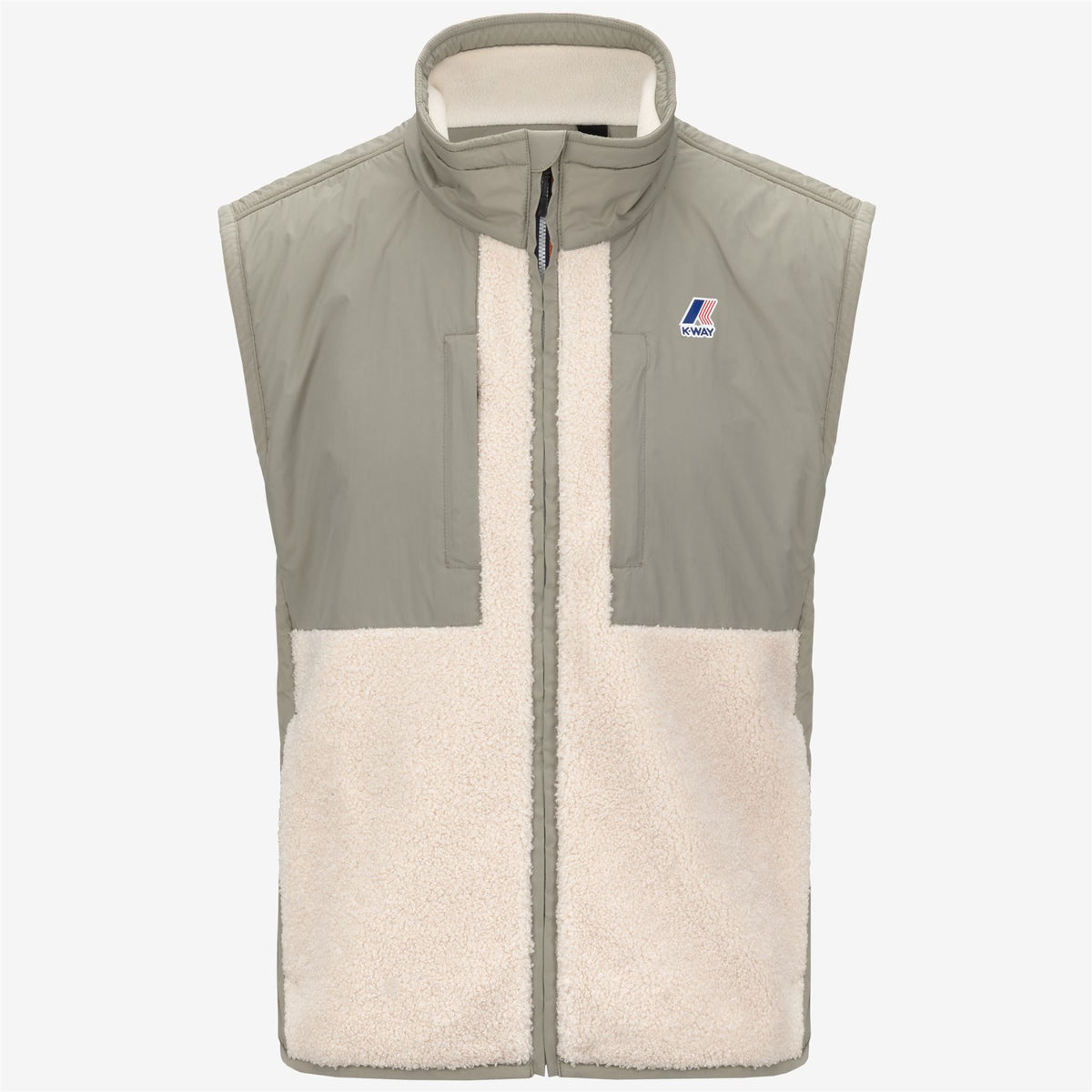 Fleece_UNISEX_VITAL 4.0 ORSETTO_Vest_Green Oak-Ecru - Commercial 1