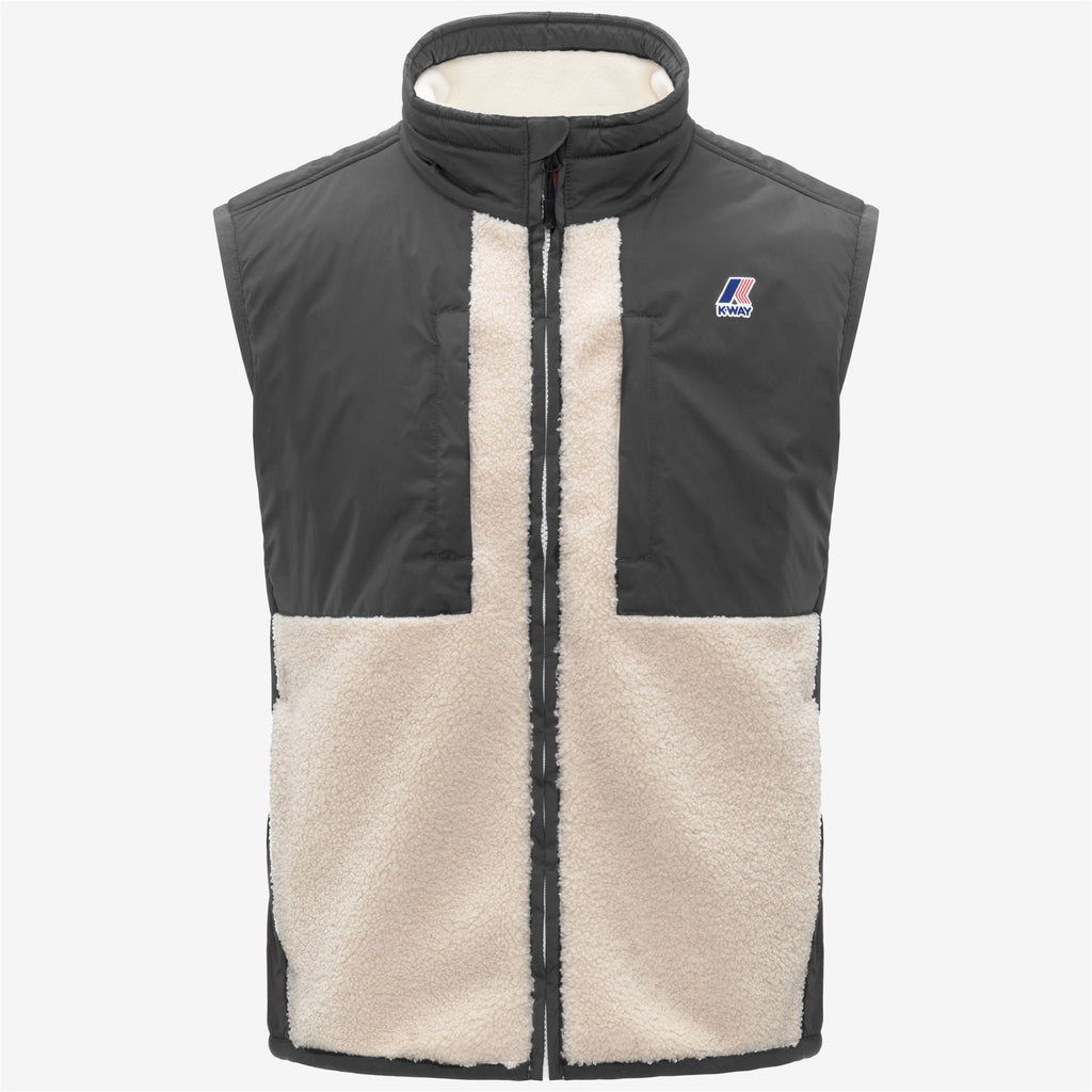 Fleece_UNISEX_VITAL 4.0 ORSETTO_Vest_Grey Shadow Dk-Ecru - Commercial 1