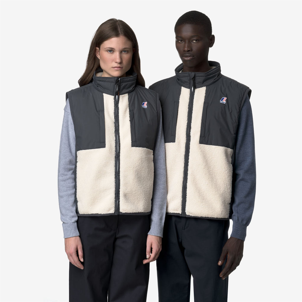 Fleece_UNISEX_VITAL 4.0 ORSETTO_Vest_Grey Shadow Dk-Ecru - Commercial 7