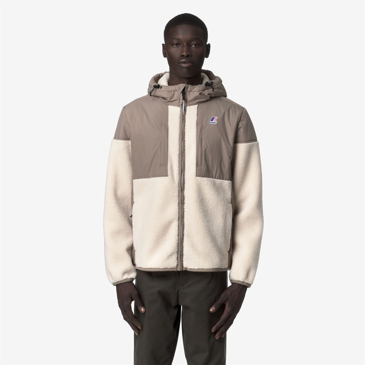 Fleece_UNISEX_SAMSON 4.0 ORSETTO_Hoodie Full Zip_Beige Taupe-Ecru - Commercial 2