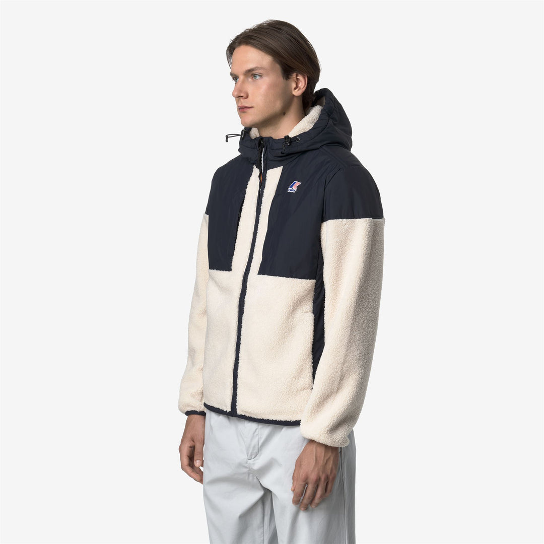 Sudadera con capucha unisex de forro polar azul con sherpa impermeable y relleno PrimaLoft main