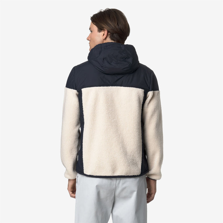 Sudadera con capucha unisex de forro polar azul con sherpa impermeable y relleno PrimaLoft 5