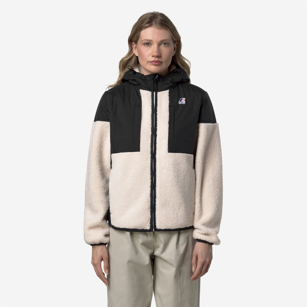 Sudadera con capucha unisex de forro polar negro con aislamiento Sherpa y PrimaLoft main