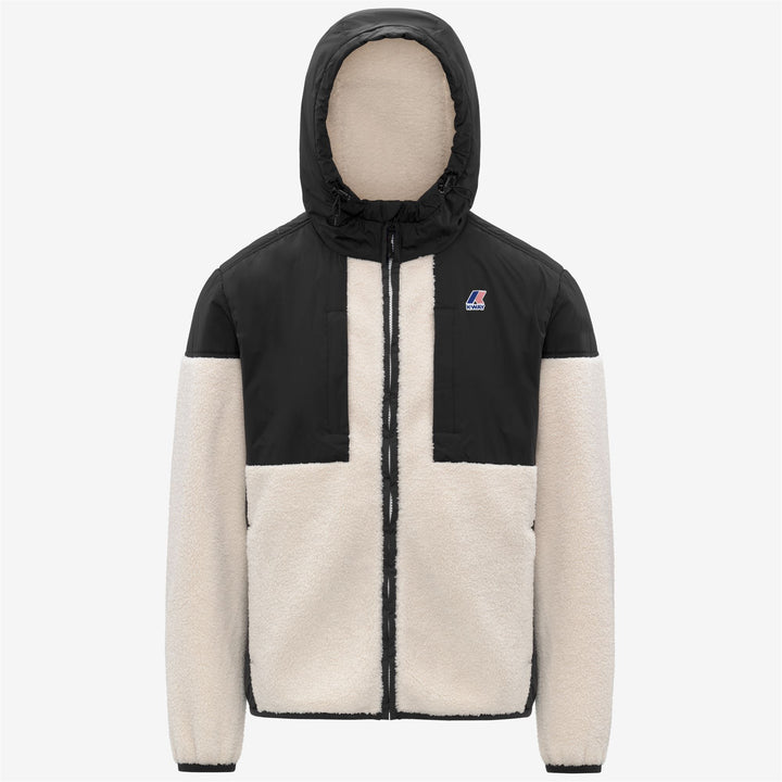 Sudadera con capucha unisex de forro polar negro con aislamiento Sherpa y PrimaLoft 1