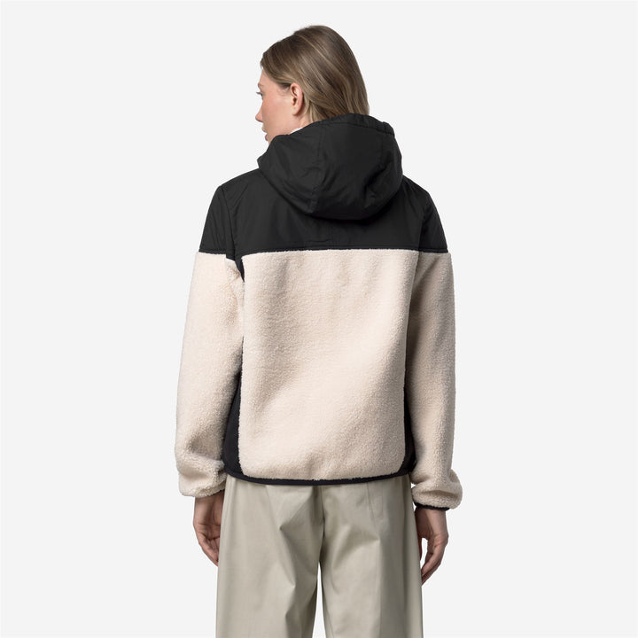 Sudadera con capucha unisex de forro polar negro con aislamiento Sherpa y PrimaLoft 5