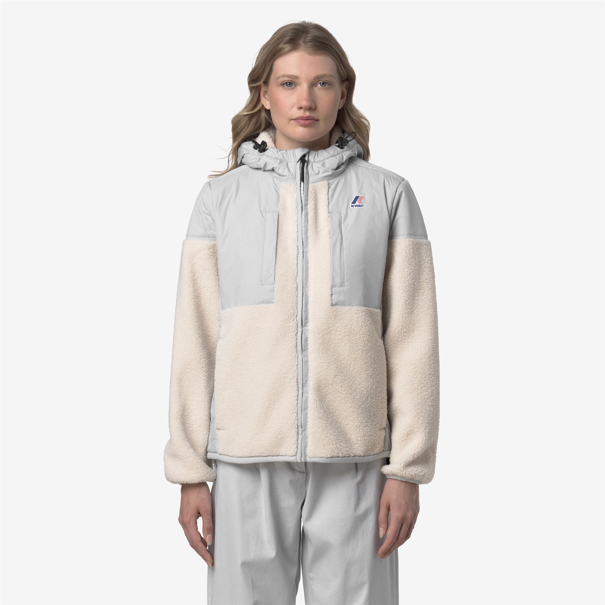 Fleece_UNISEX_SAMSON 4.0 ORSETTO_Hoodie Full Zip_Grey-Ecru - Grey - Commercial 4