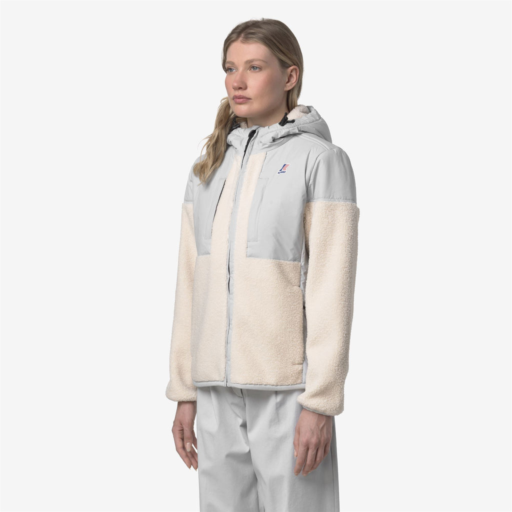 Fleece_UNISEX_SAMSON 4.0 ORSETTO_Hoodie Full Zip_Grey-Ecru - Grey - Commercial 5