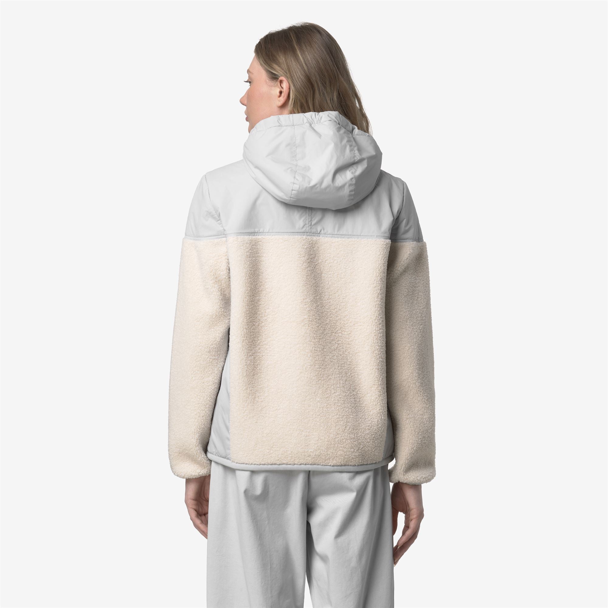 Fleece_UNISEX_SAMSON 4.0 ORSETTO_Hoodie Full Zip_Grey-Ecru - Grey - Commercial 6