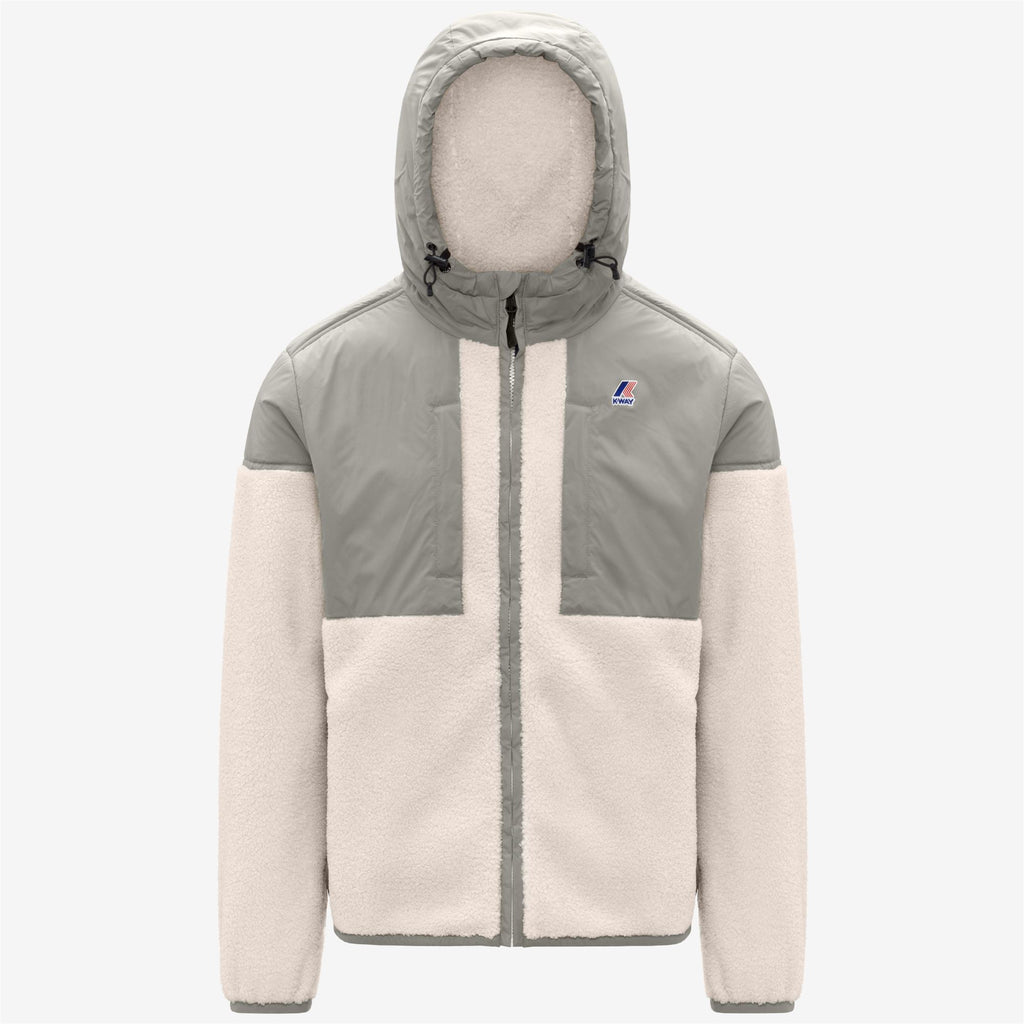 Fleece_UNISEX_SAMSON 4.0 ORSETTO_Hoodie Full Zip_Green Oak-Ecru - Commercial 1