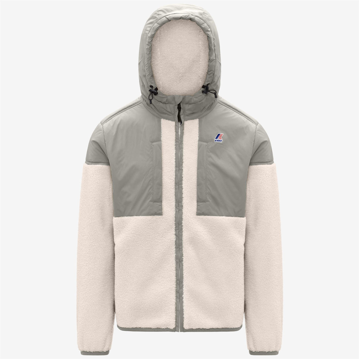 Fleece_UNISEX_SAMSON 4.0 ORSETTO_Hoodie Full Zip_Green Oak-Ecru - Commercial 1