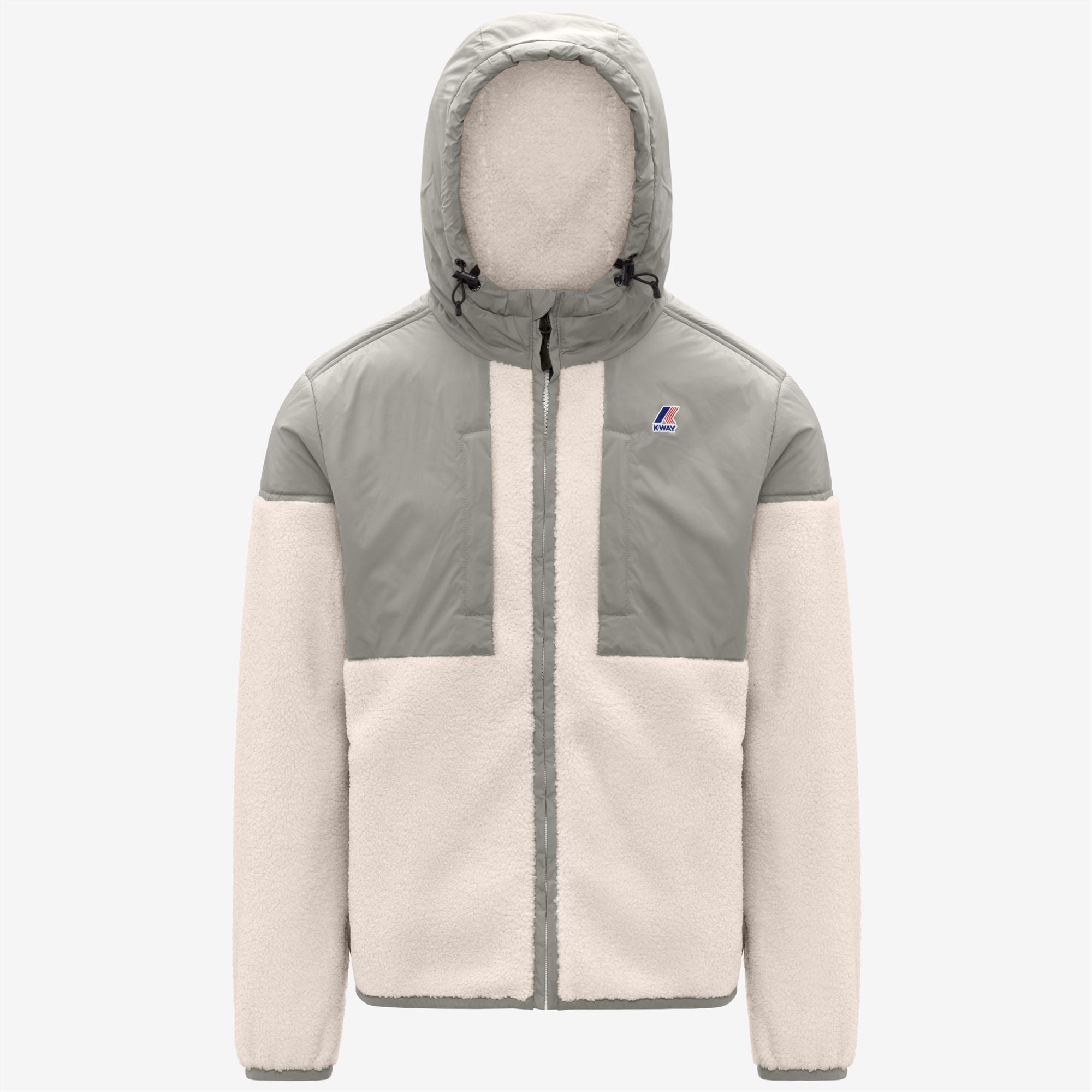 Fleece_UNISEX_SAMSON 4.0 ORSETTO_Hoodie Full Zip_Green Oak-Ecru - Commercial 1