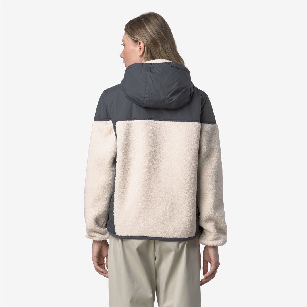 Sudadera unisex gris con cremallera completa, tejido Sherpa y acolchado PrimaLoft main