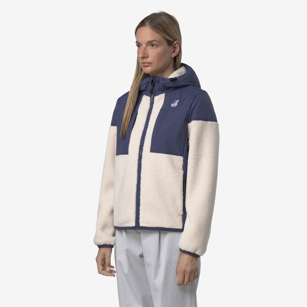 Fleece_UNISEX_SAMSON 4.0 ORSETTO_Hoodie Full Zip_Blue Deep Cobalt-Ecru - Blue Deep Cobalt - Commercial 5
