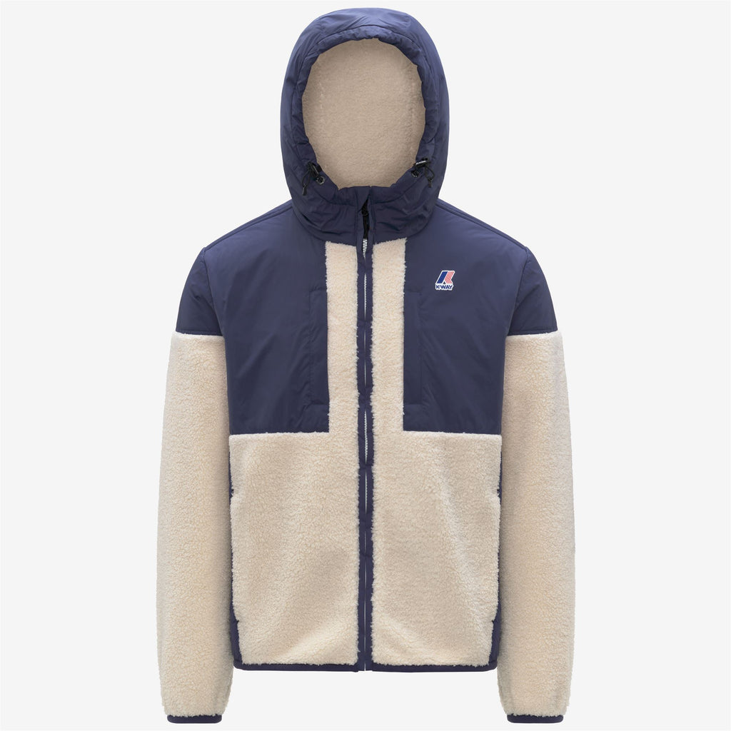 Fleece_UNISEX_SAMSON 4.0 ORSETTO_Hoodie Full Zip_Blue Deep Cobalt-Ecru - Blue Deep Cobalt - Commercial 1