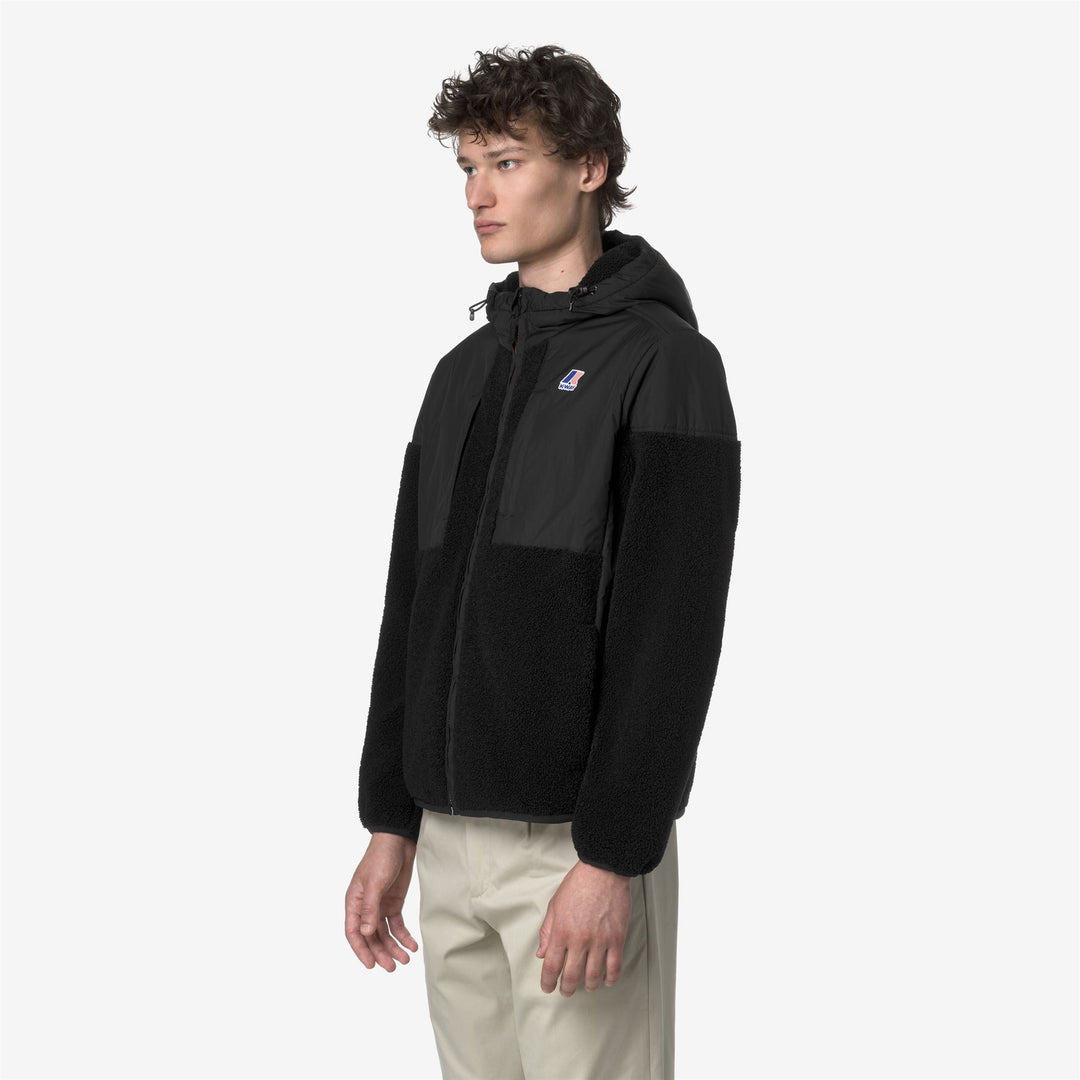 Sudadera unisex negra con capucha, cremallera y forro polar con aislamiento PrimaLoft main