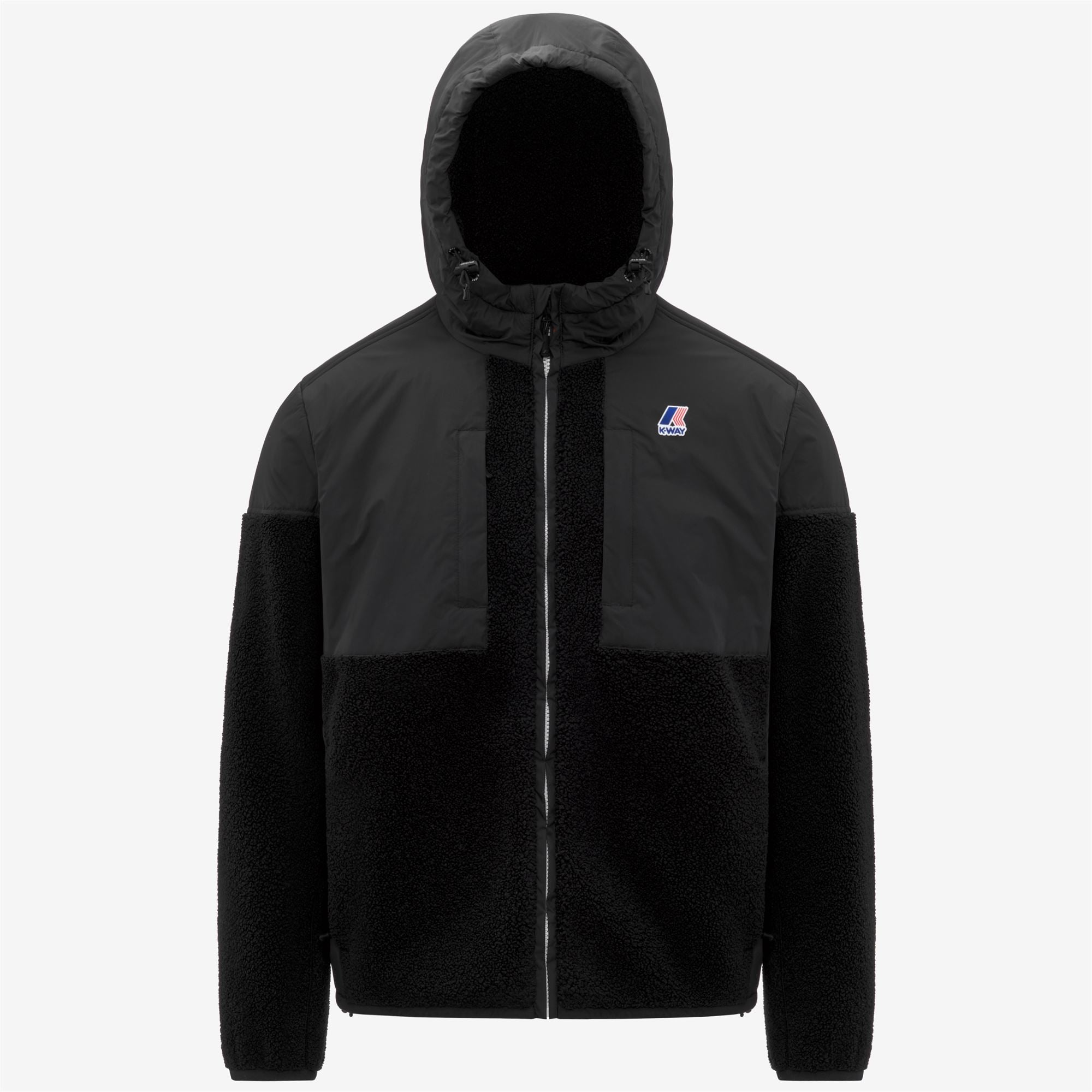 Fleece_UNISEX_SAMSON 4.0 ORSETTO_Hoodie Full Zip_Black Pure - Commercial 1
